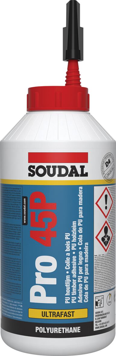 Soudal PRO 45P - Fast PU Wood Adh.