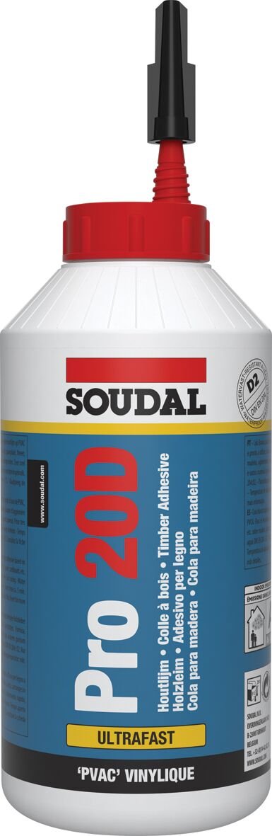 Soudal PRO 20D - Ultra Fast Wood Adh.
