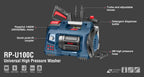 Ronix Kompakter Universal-Hochdruckreiniger 100 bar - 1400 W - 6,2 l/min