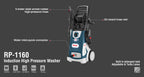 Ronix Induktions-Hochdruckreiniger 160 W - 2200 W