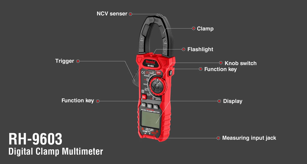 Ronix Digitales Zangenmessgerät