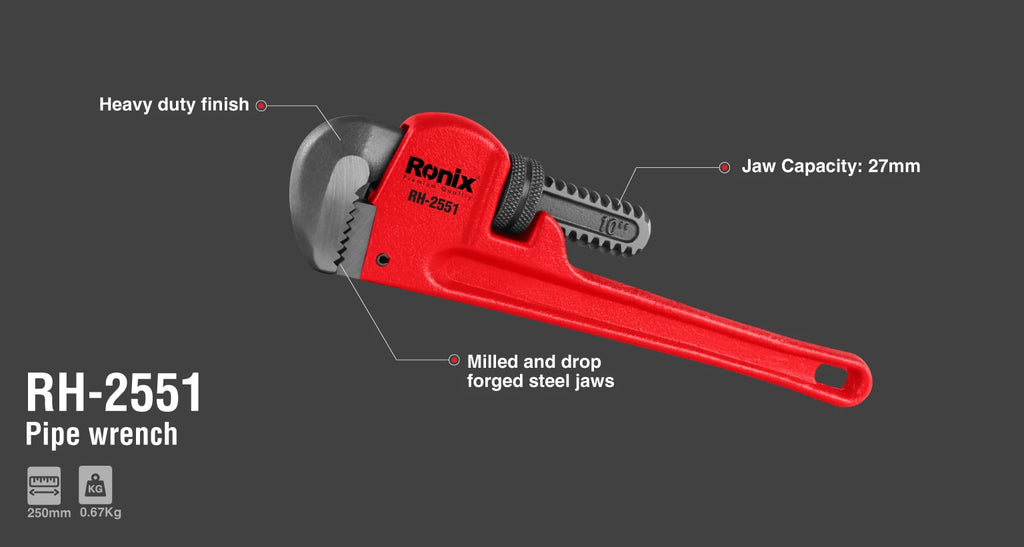 Ronix Rohrzange 10 Zoll