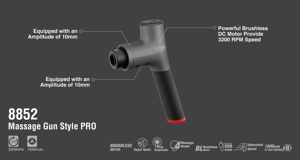 Ronix Massagepistole – Style Pro