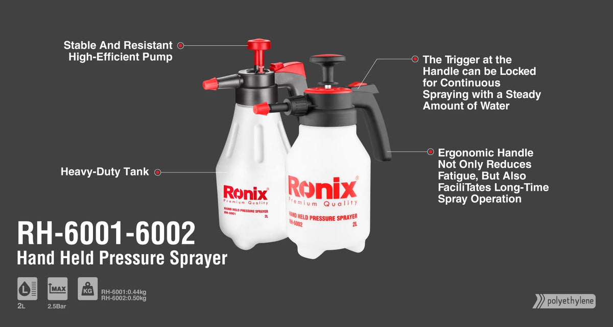 Ronix Hand-Drucksprüher 2 L