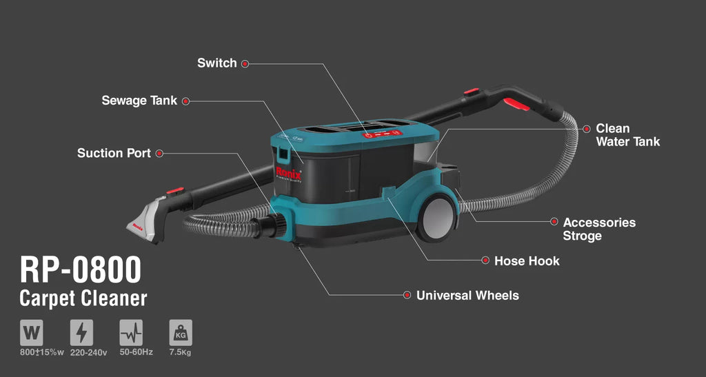 Ronix Teppichreiniger 800 W