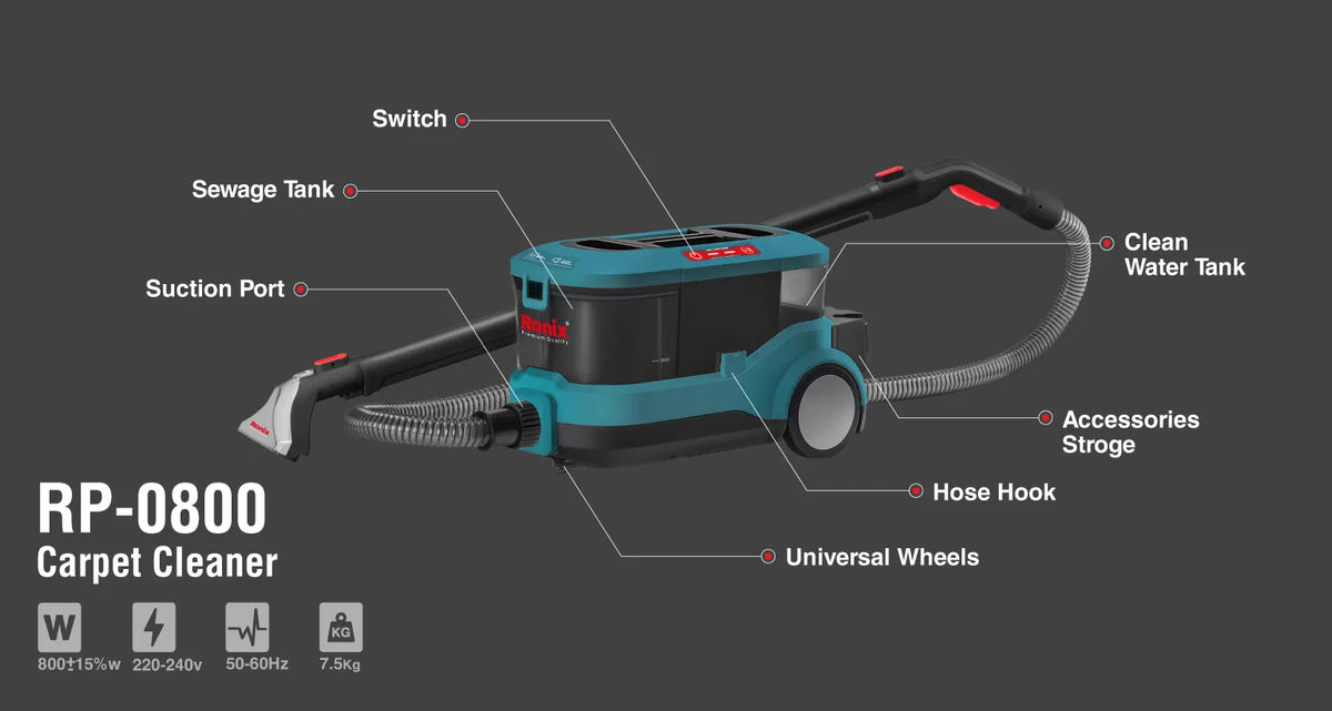 Ronix Teppichreiniger 800 W