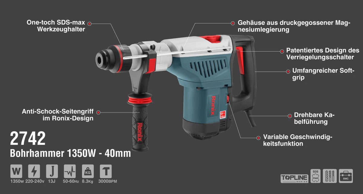 Ronix Bohrhammer 1350 W