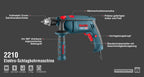Ronix Elektro-Schlagbohrmaschine 13mm- 810W