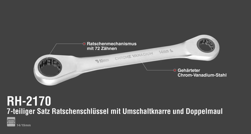 Ronix Ratschenschlüssel-Set (7-teilig)