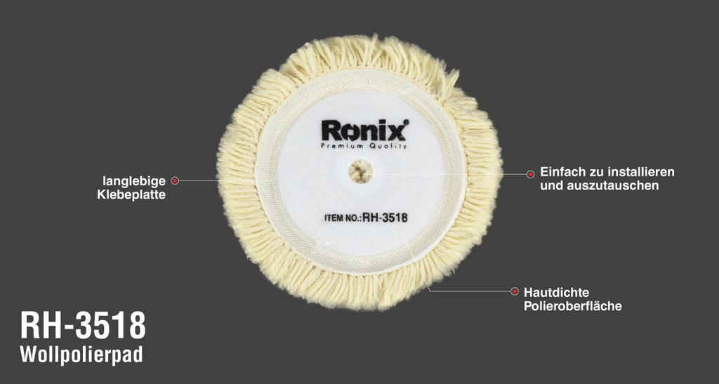 Ronix Wollpolierpad 180 mm