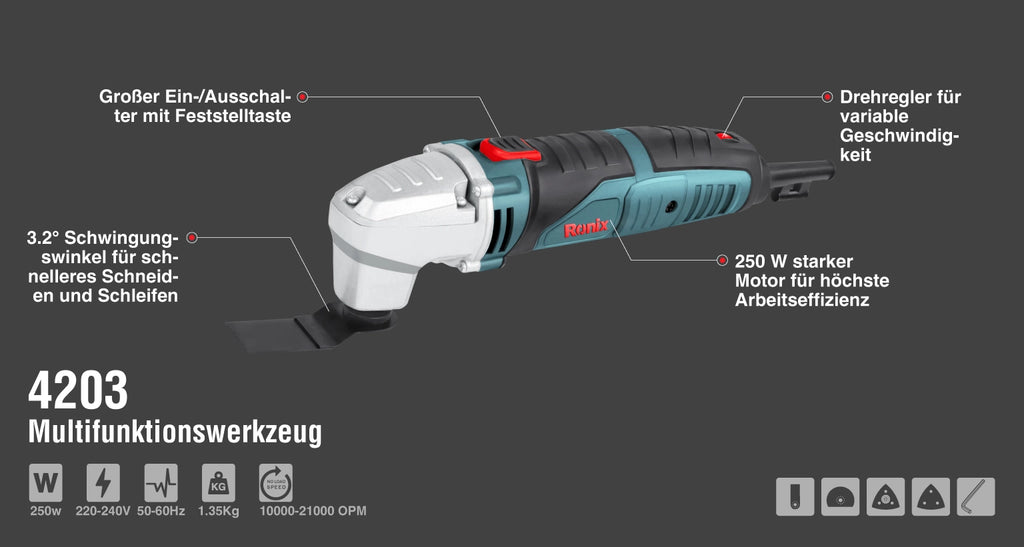 Ronix Multifunktionswerkzeug 250 W