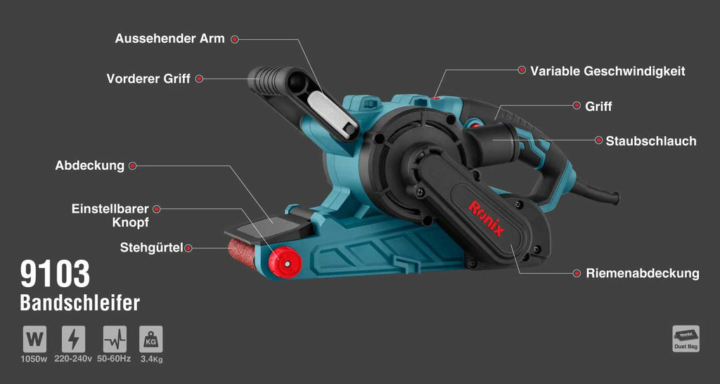 Ronix Bandschleifer 1050 W