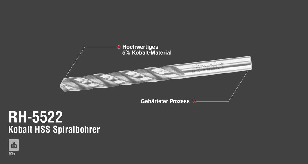 Ronix 5% Cobalt HSS-Bohrer Ø 10,0 mm