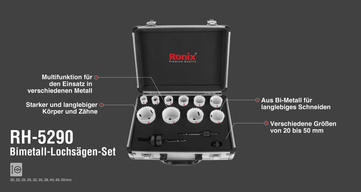 Ronix Bi-Metall Lochsägengarnitur (10 tlg.)