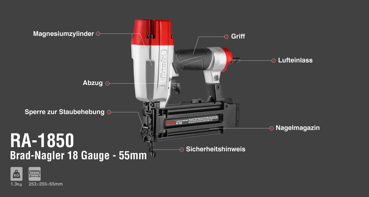 Ronix Brad-Nagler 18 Gauge - 55 mm