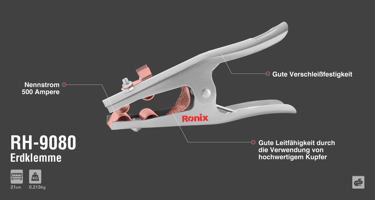 Ronix Erdungsklemme 300A