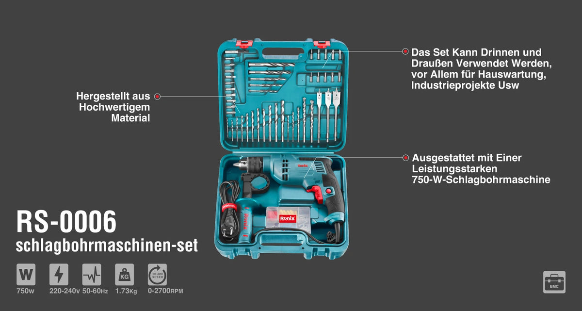 Ronix Handwerkzeug-Set (52-teilig)