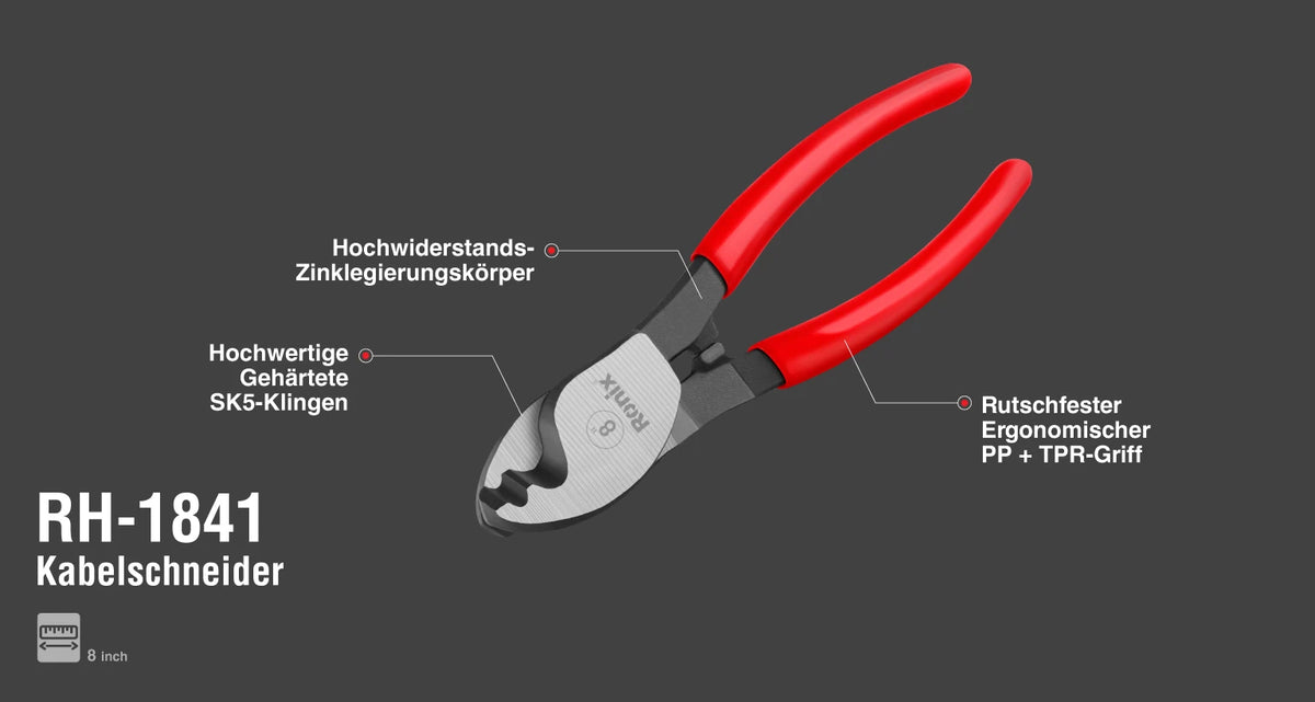 Ronix Kabelschneider 8 Zoll
