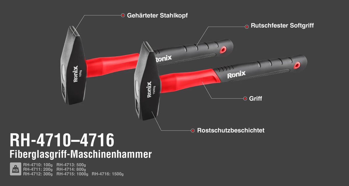 Ronix Schlosserhammer 500 g