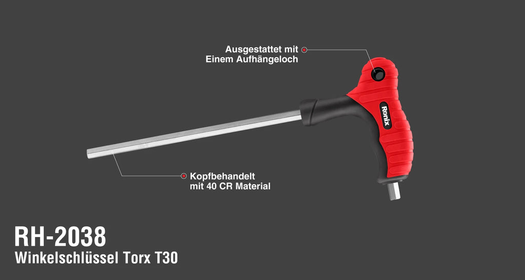 Ronix T-Griff-Innensechskantschlüssel 2 mm