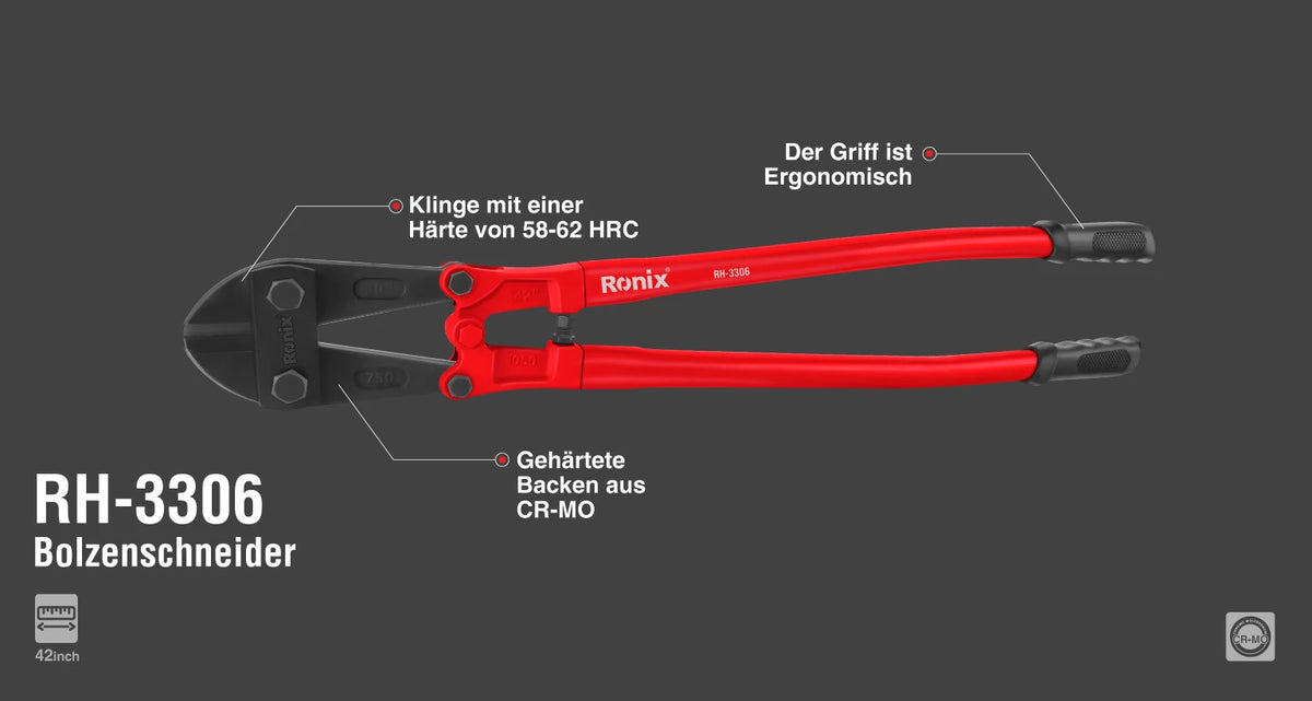 Ronix Bolzenschneider , 42 Zoll