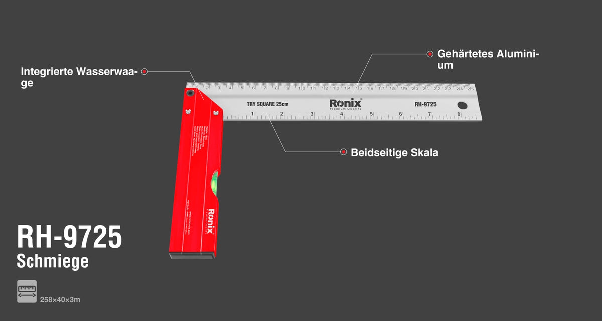 Ronix Schreinerwinkel 25 cm