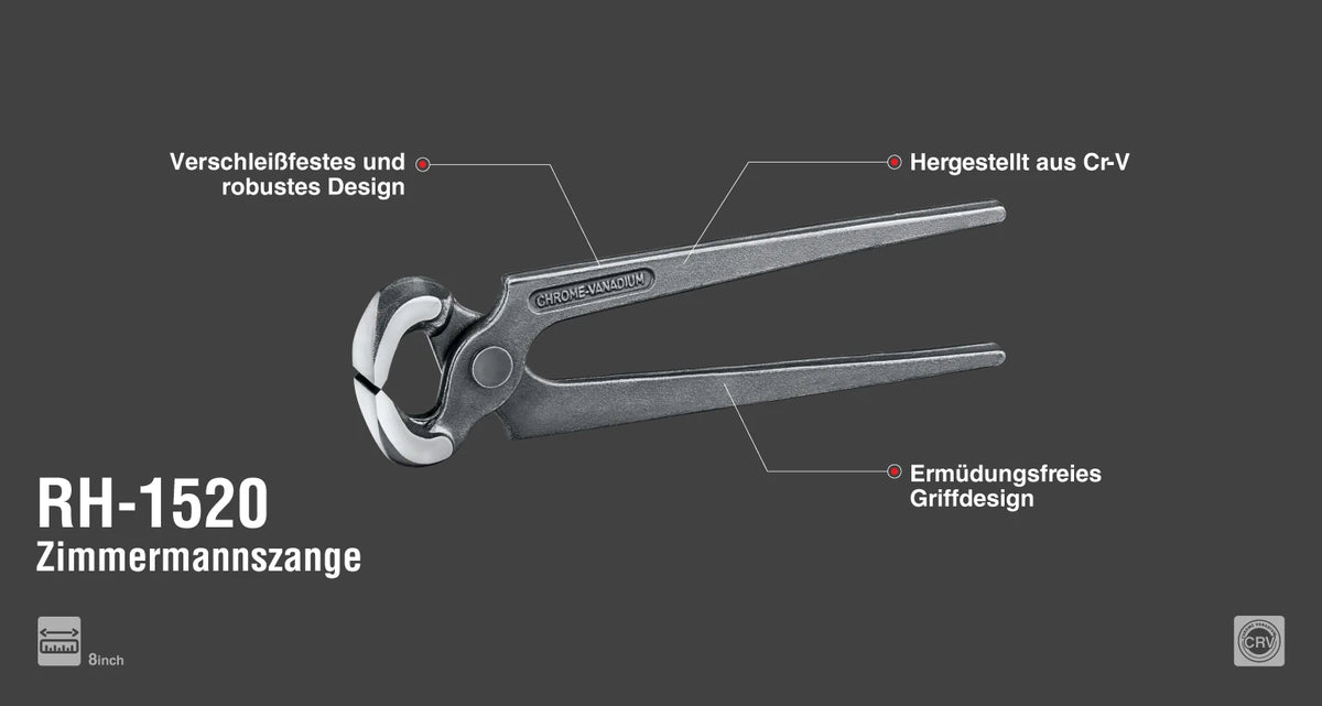 Ronix Zimmermannszange 8 Zoll