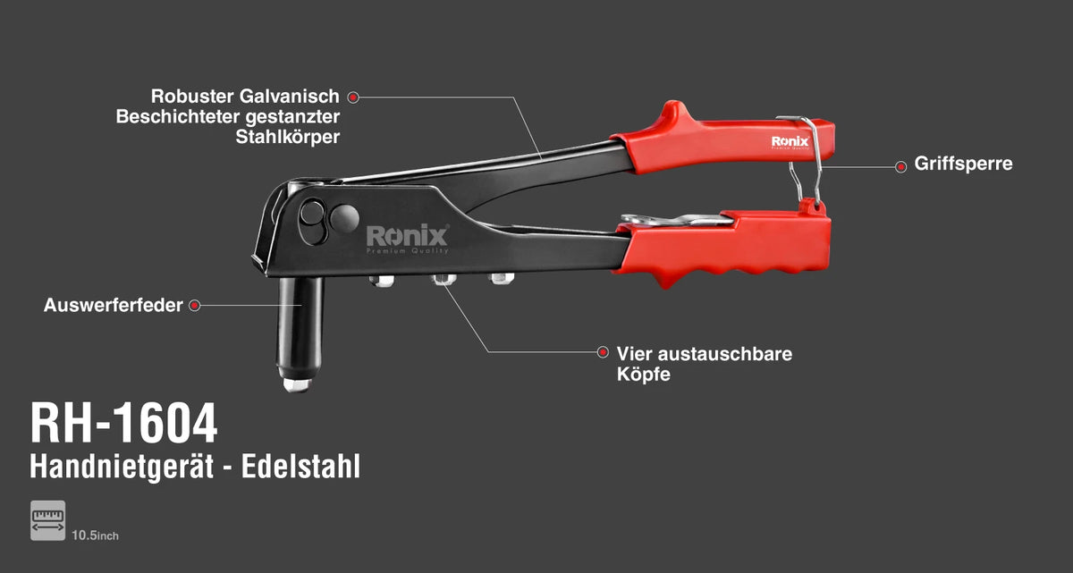 Ronix Handnietzange - Edelstahl