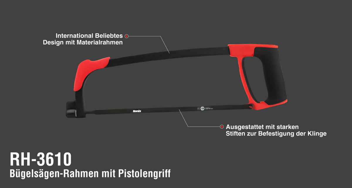 Ronix Bügelsägen-Rahmen mit Pistolengriff