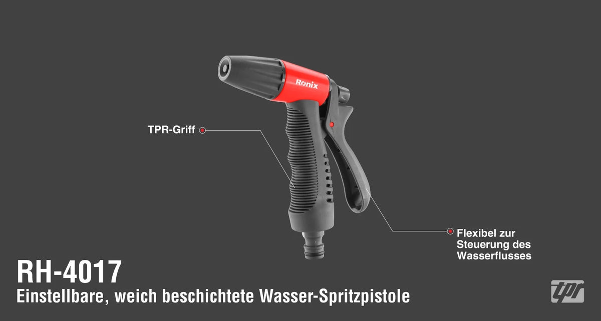 Ronix Verstellbares Kunststoff-Sprühpistolen-Set 8-fach