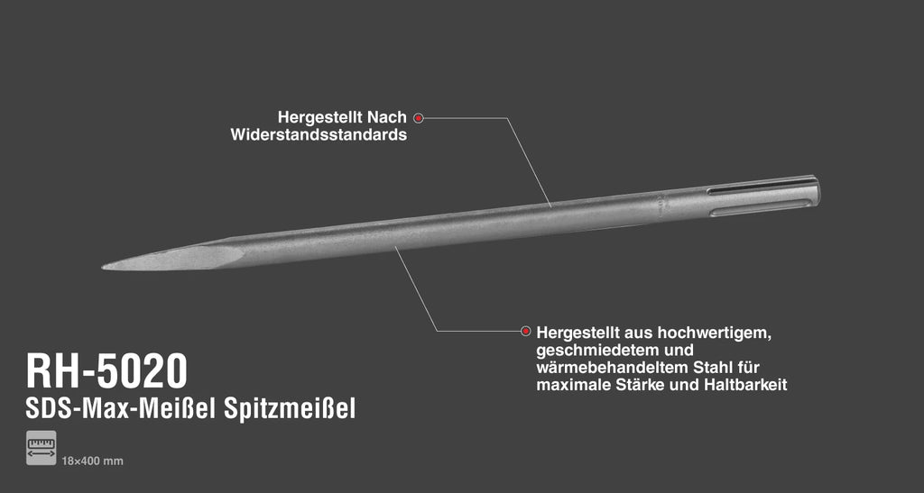Ronix SDS-Max-Spitzmeißel - 18 x 400 mm