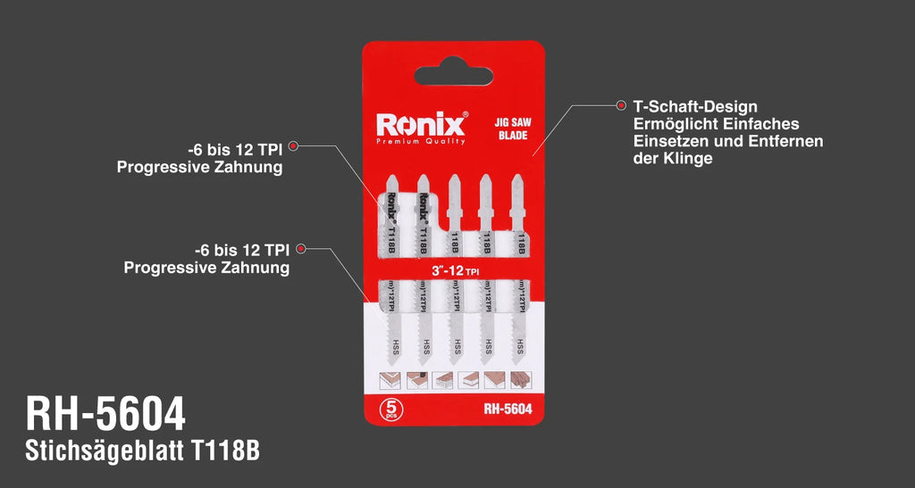 Ronix Stichsägeblatt T118B
