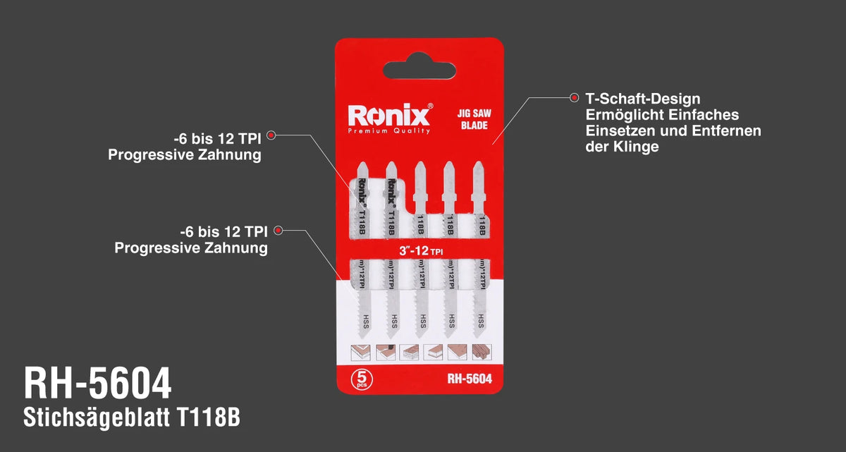 Ronix Stichsägeblatt T118B