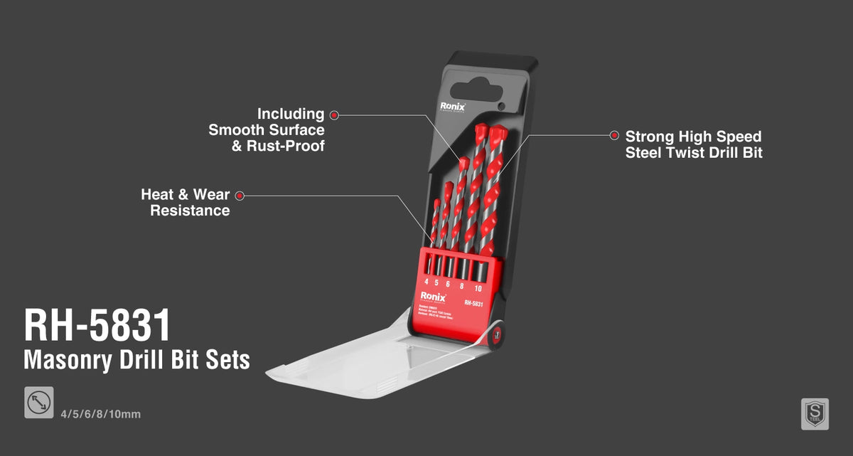 Ronix Steinbohrer-Set (5-teilig )