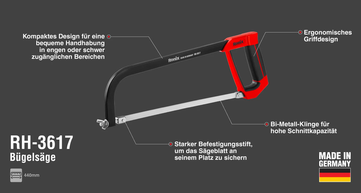 Ronix Metallsägebogen 440 mm Made in Germany