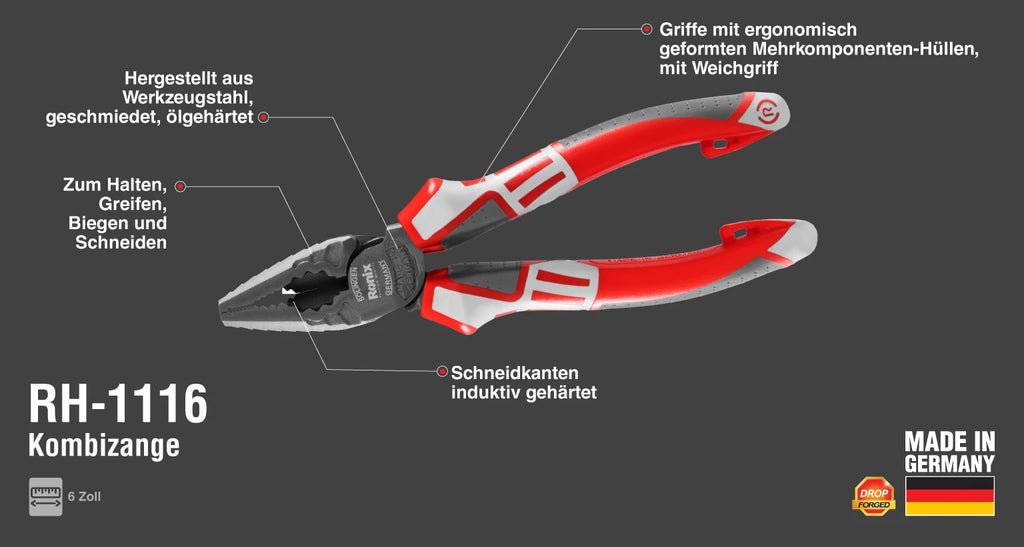 Ronix Kombizange 6 Zoll
