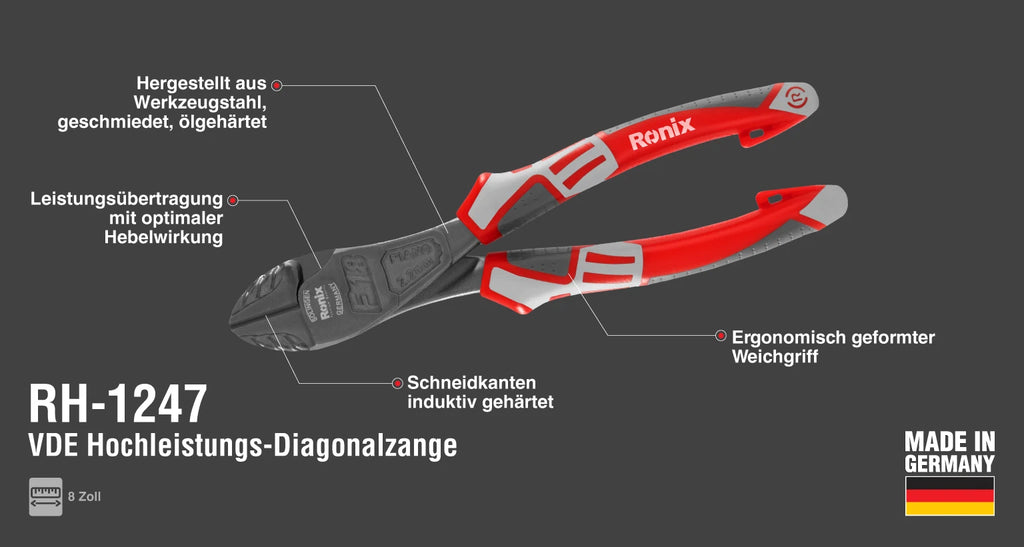 Ronix Hochleistungs-Diagonalschneider 7 Zoll