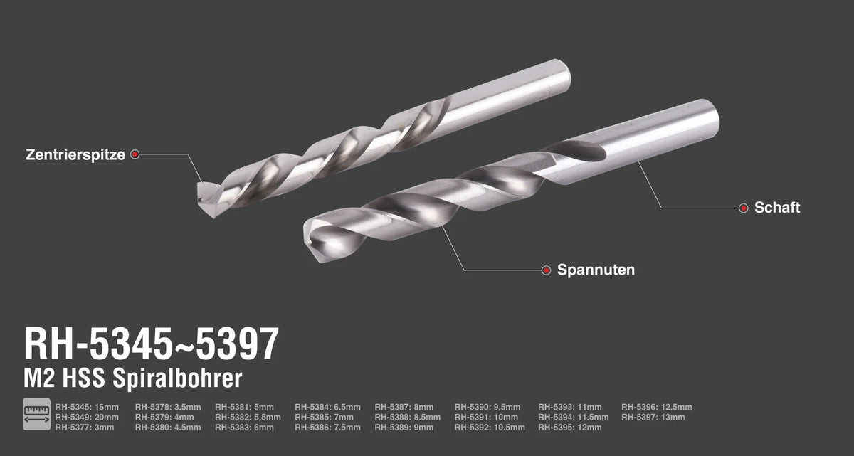 Ronix HSS-Spiralbohrer M2, 4,5 mm