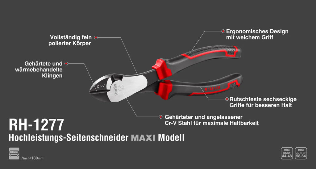 Ronix Hochleistungs-Diagonalschneider 7 Zoll - Maxi-Serie