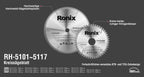 Ronix Kreissägeblatt 180x42T