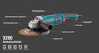 Ronix Winkelschleifer 2200 W - 230 mm - 6600 U/min
