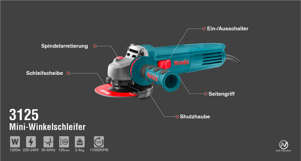 Ronix Winkelschleifer