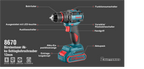 Ronix Bürstenloser Akku-Schlagbohrmaschine 13 mm
