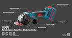 Ronix Bürstenloser Akku Mini-Winkelschleifer 125 mm 20 V
