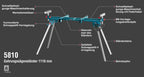 Ronix Kappsägeständer 1110 mm