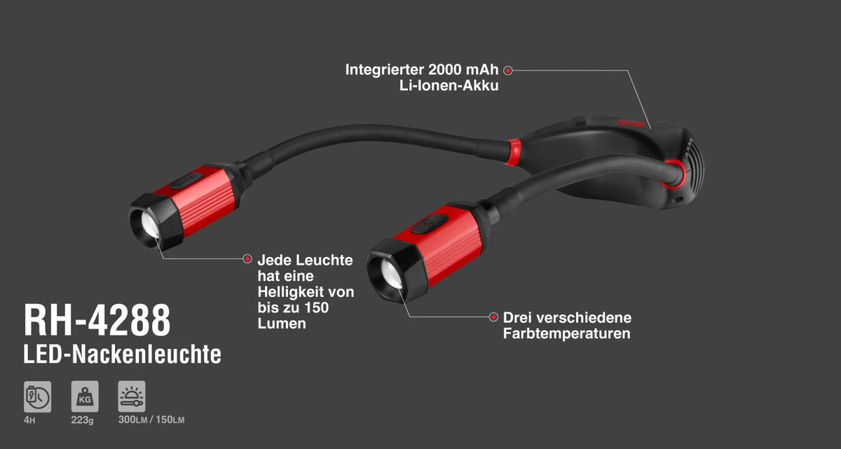 Ronix LED-Nackenleuchte