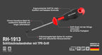 Ronix Schlitzschraubendreher mit TPR-Griff – 5 × 150 mm