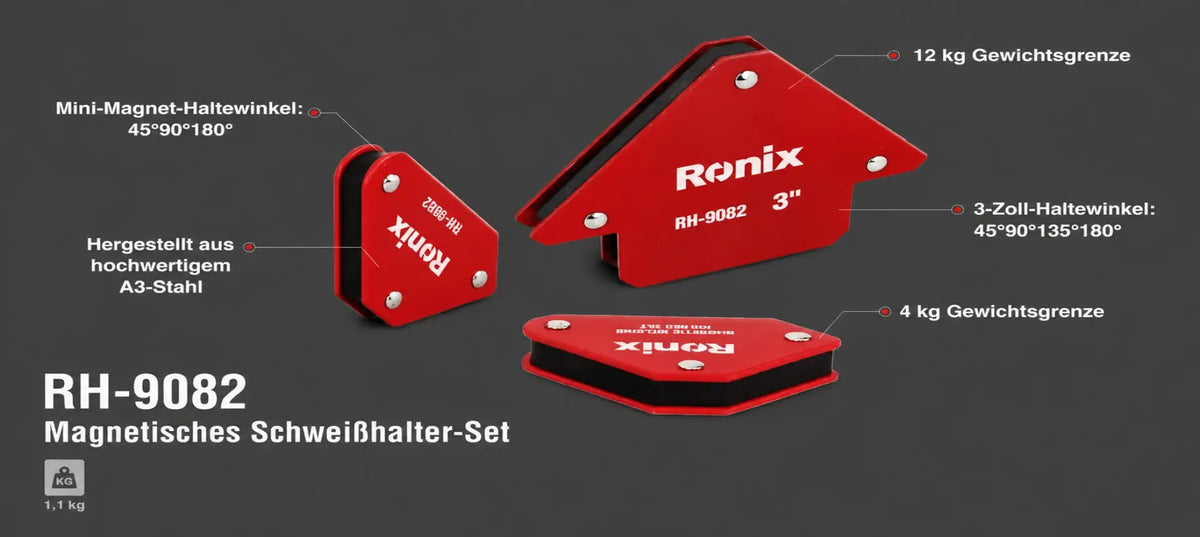 Ronix Magnetisches Schweißhalter-Set