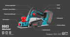 Ronix 20V Akku-Hobel 15.000 U/min