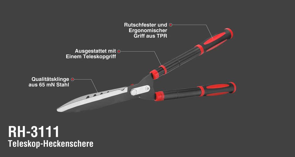 Ronix Teleskop-Heckenschere 77 cm